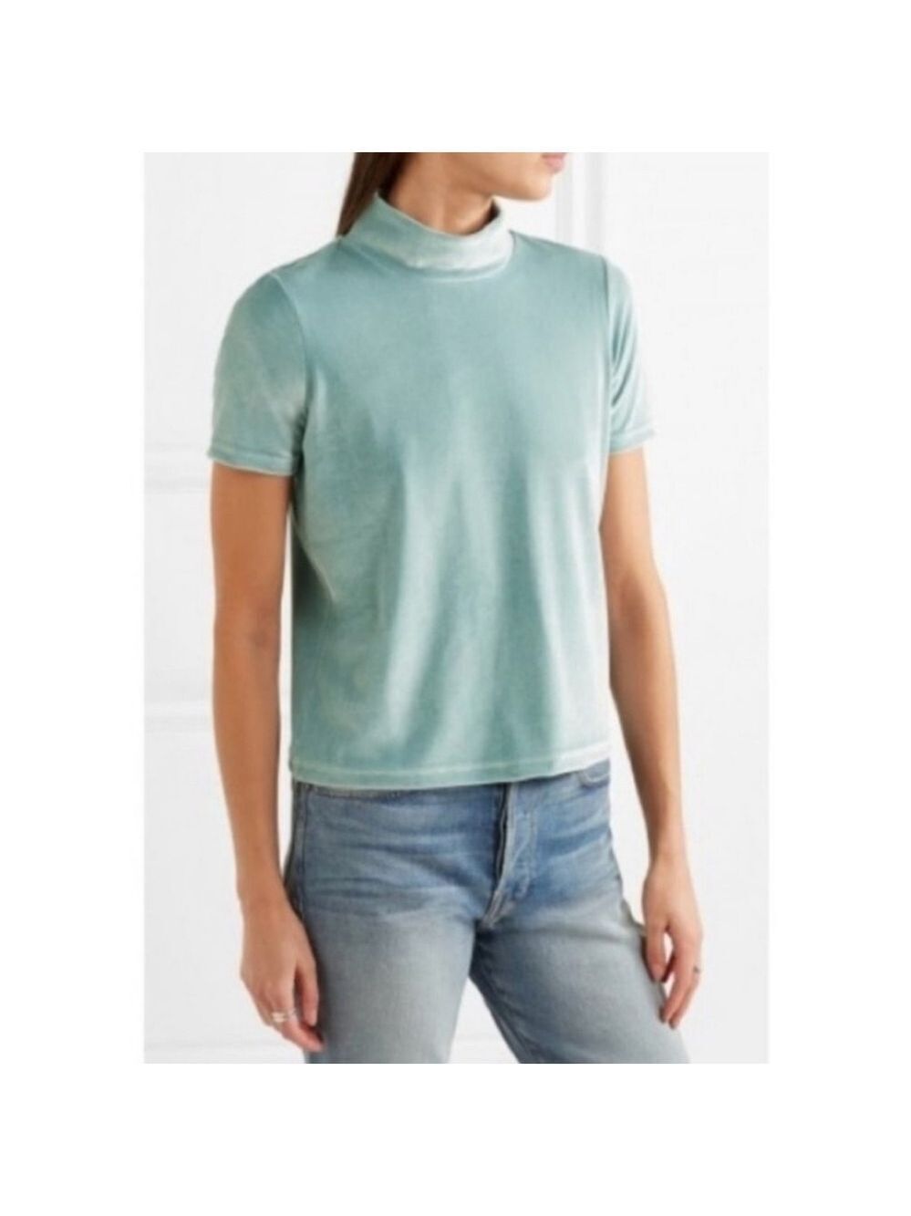 Madewell Velvet Mockneck Tee